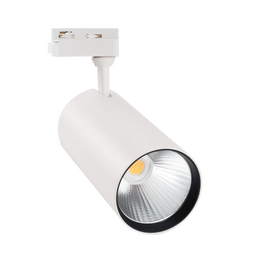 ULB-Q276 40W-3000К WHITE Светильник-прожектор светодиодный трековый, 3800 Лм Теплый белый свет 3000К, Корпус белый, ТМ Volpe. - фото 1