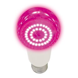 LED-A60-14W-SPSB-E27-CL PLP30WH Лампа светодиодная для растений, Форма A, прозрачная, Спектр для рассады и цветения.
