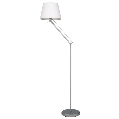 UML-T500 E27 SILVER-WHITE Торшер напольный под лампу Е27, 60W, с регулировкой наклона, Серебристый-Белый, ТМ Uniel - фото 1