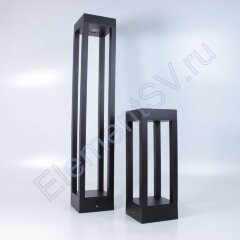 Уличный светильник столбик JH-BD-B18 DHL38 (220V, 7W, черный корпус, 600mm, IP65, warm white)