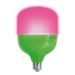 LED-M80-20W-SPSB-E27-FR PLS55GR Лампа светодиодная для растений, IP54, Форма M, матовая, Спектр для рассады и цветения, Картон, TM ФитоЛето
