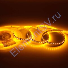 Светодиодная лента Standart Pro class, 2835, 120 led/m, 8mm, без скотча, yellow, 24V, IP20, SL18