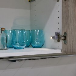 ULK-C02 23A GREY SET2 Светильник светодиодный пушлайт на петлю в кухонный шкаф, на батарейке 23A в-к, Набор из 2 шт, Серый, ТМ Uniel
