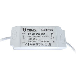 UET-ULP-Q123-36W Блок питания для светодиодного светильника ULP-Q123 6060-36W ТМ Volpe.